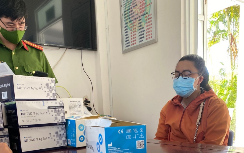  Nguyễn Thị Xuân Hương tại cơ quan Công an.
