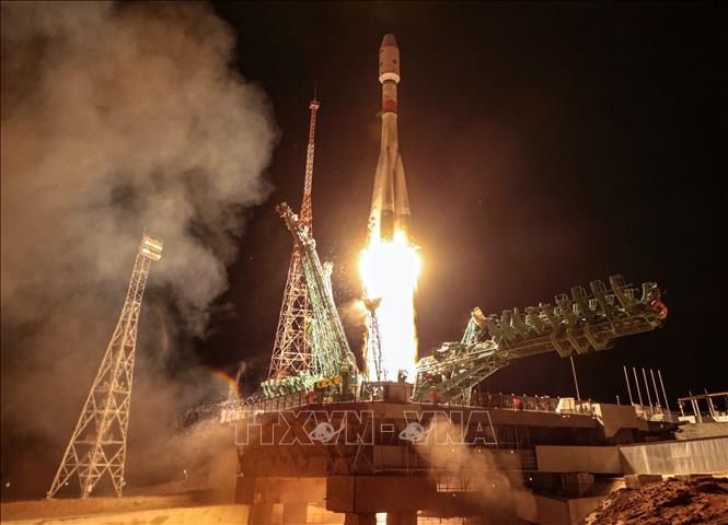  Tên lửa đẩy Soyuz-2.1b mang theo module Prichal rời bệ phóng tại sân bay vũ trụ Baikonur ở Kazakhstan. Ảnh minh họa: AFP/TTXVN
