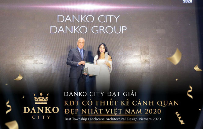  Danko City Thái Nguyên giành giải Khu đô thị có thiết kế cảnh quan đẹp nhất Việt Nam.