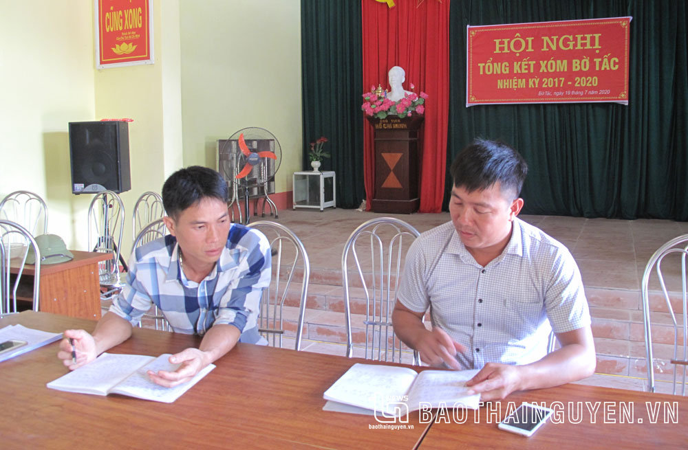  Cấp ủy Chi bộ xóm Bờ Tấc (xã Bàn Đạt, Phú Bình) đều là bộ đội xuất ngũ.