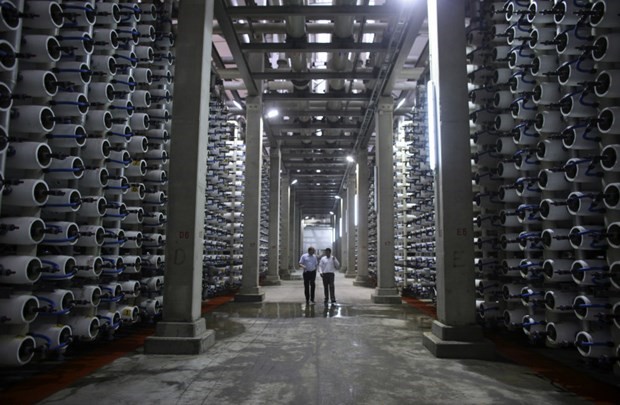  Bên trong một nhà máy khử muối tại thành phố ven biển Hadera, phía bắc Tel Aviv, Israel. Ảnh: Reuters