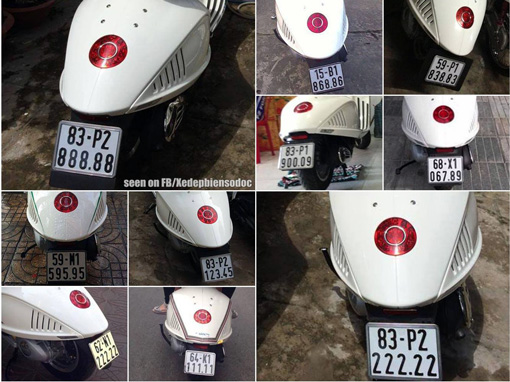 Tuyển tập những biển số khủng trên Vespa 946 tại Việt Nam.