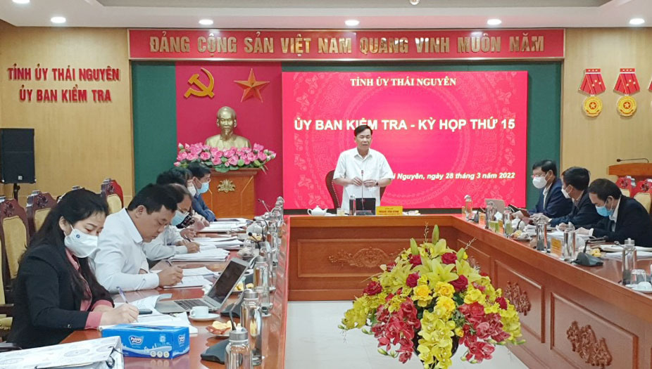  Uỷ ban Kiểm tra Tỉnh ủy thường xuyên họp đánh giá kết quả thực hiện nhiệm vụ chuyên môn.