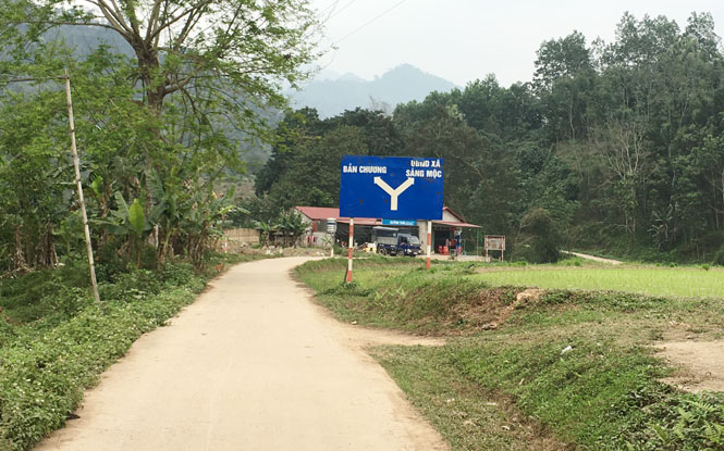  Đường bê tông đã đến tận các xóm, bản vùng sâu, vùng xa (Đường đi xóm Bản Chương, xã Sảng Mộc, huyện Võ Nhai)