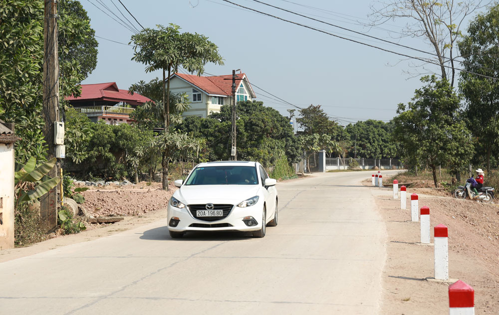  Tuyến đường từ xóm Mỏ Sắt đi xóm Bãi Vàng, xã Hợp Tiến (Đồng Hỷ) có chiều dài 3,1km được cải tạo, nâng cấp trong năm 2020 với sự đồng tình, hưởng ứng của người dân địa phương.
