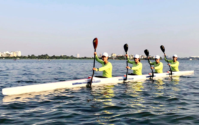  Đua thuyền là một trong các môn thi đấu của Đoàn VĐV tỉnh Thái Nguyên tại Đại hội TDTT toàn quốc thứ IX năm 2022.