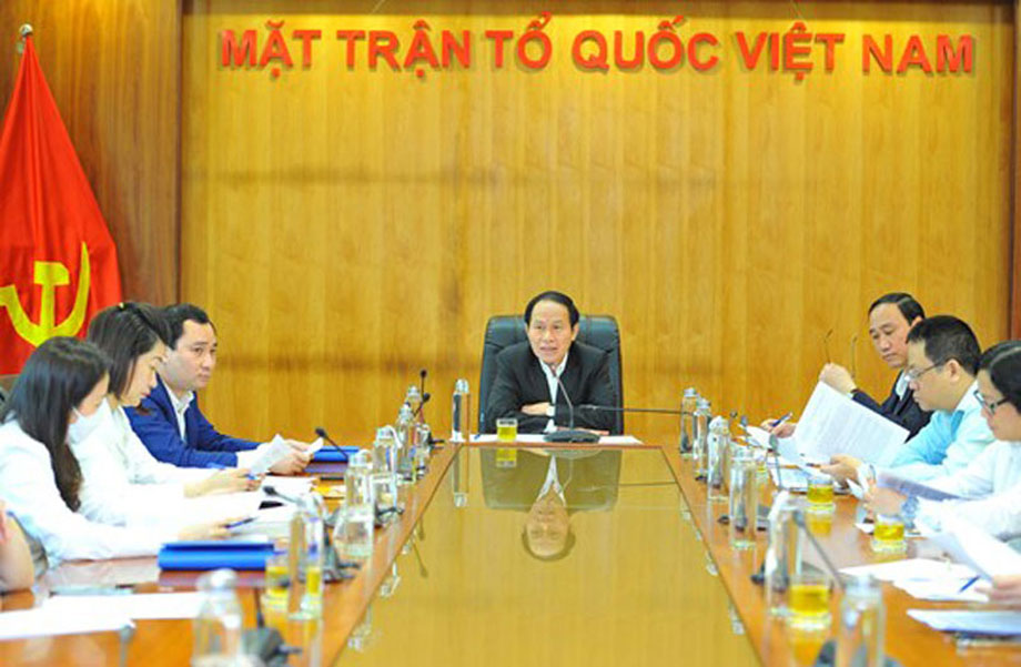  Cuộc họp của Ban Chỉ đạo, Ban Tổ chức Giải báo chí “Vì sự nghiệp Đại đoàn kết toàn dân tộc”. (Ảnh: MINH DIỆP)