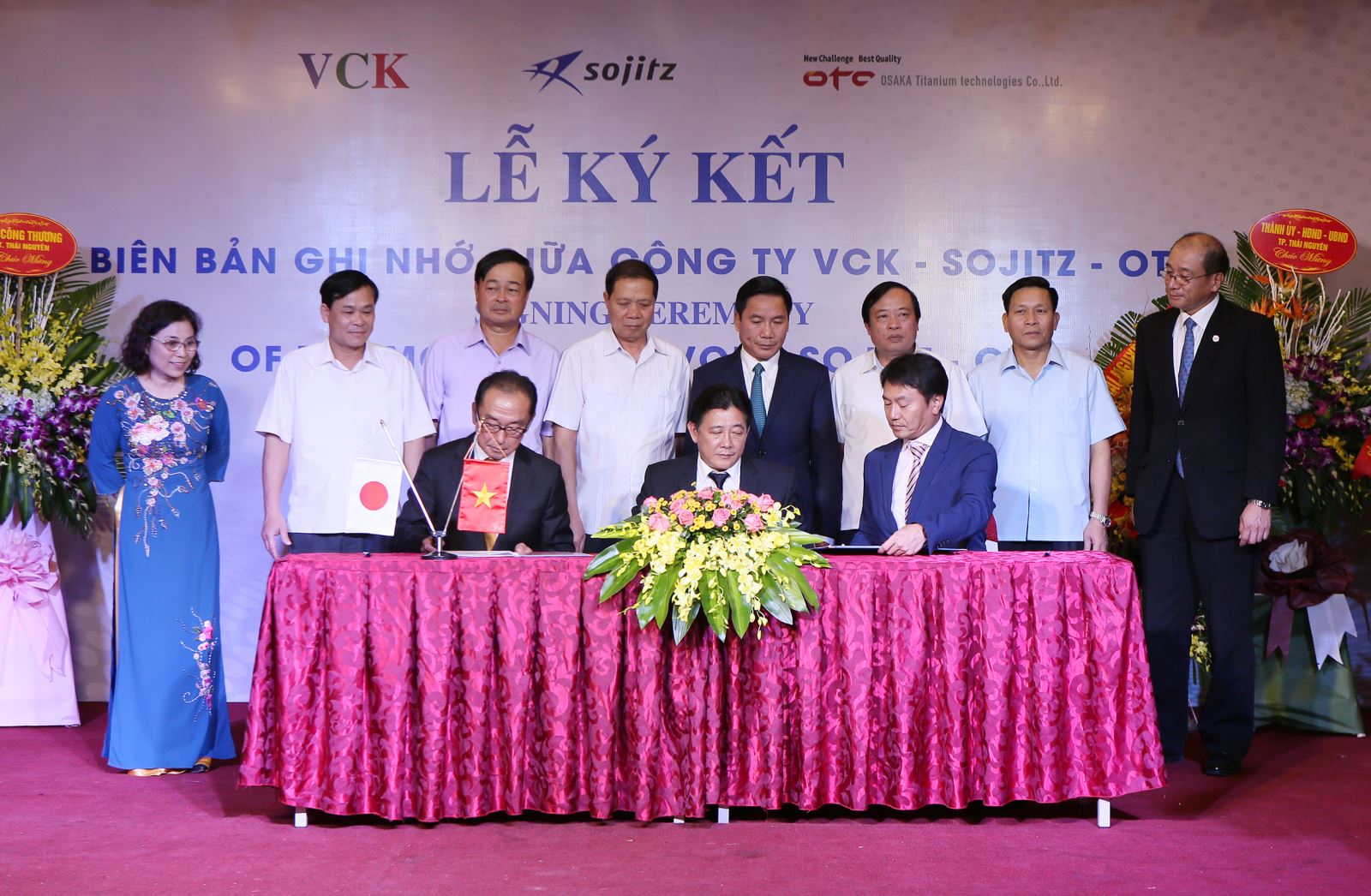   Ký kết biên bản ghi nhớ bao tiêu sản phẩm giữa Tập đoàn VCK với Tập đoàn Sojitz và Công ty OTC của Nhật Bản