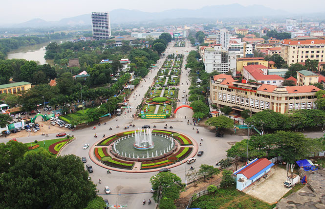  Một góc thành phố Thái Nguyên hôm nay.