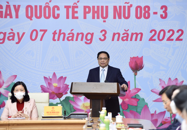  Thủ tướng Chính phủ Phạm Minh yêu cầu chú trọng hơn nữa công tác quy hoạch nguồn cán bộ nữ và khẩn trương xây dựng Đề án đào tạo, bồi dưỡng cán bộ trẻ, cán bộ nữ.