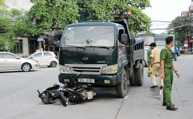  Hiện trường vụ tai nạn.