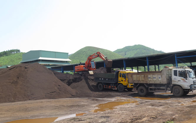  Sản phẩm quặng sắt sau khi tuyển rửa.