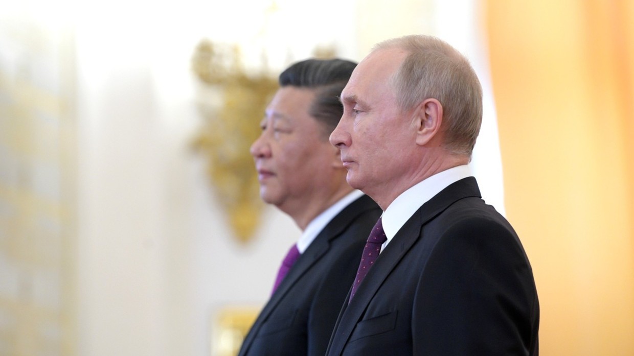  Chủ tịch Trung Quốc Tập Cận Bình và Tổng thống Nga Vladimir Putin. Ảnh: RT