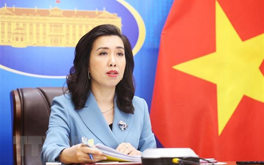  Người phát ngôn Bộ Ngoại giao Lê Thị Thu Hằng. (Ảnh: TTX)