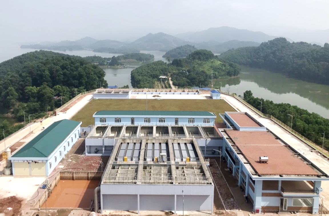  Nhà máy nước hồ Núi Cốc chuẩn bị được đưa vào hoạt động chính thức.