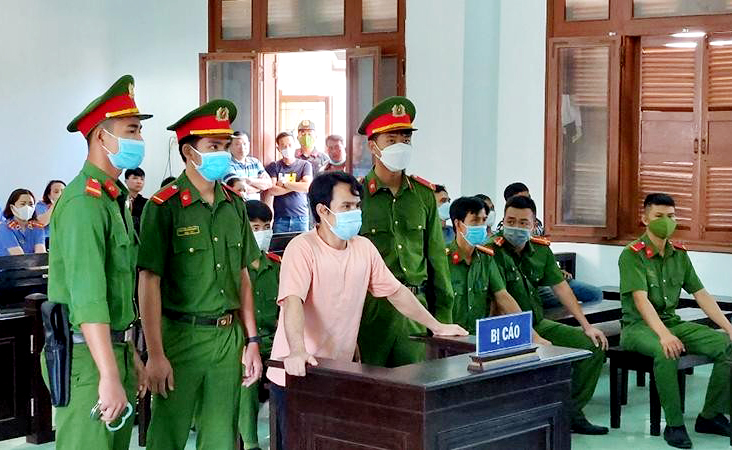  Bị cáo Đoàn Minh Hải tại phiên tòa.