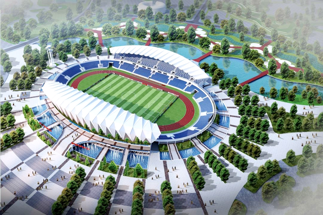  Phối cảnh Sân vận động Thái Nguyên sẽ được đầu tư xây dựng tại xã Phúc Trìu (TP. Thái Nguyên).