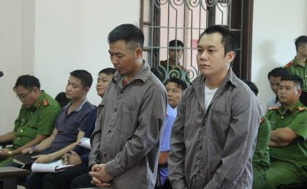  Các bị cáo tại phiên tòa phúc thẩm ngày 1 - 2/11/2018.