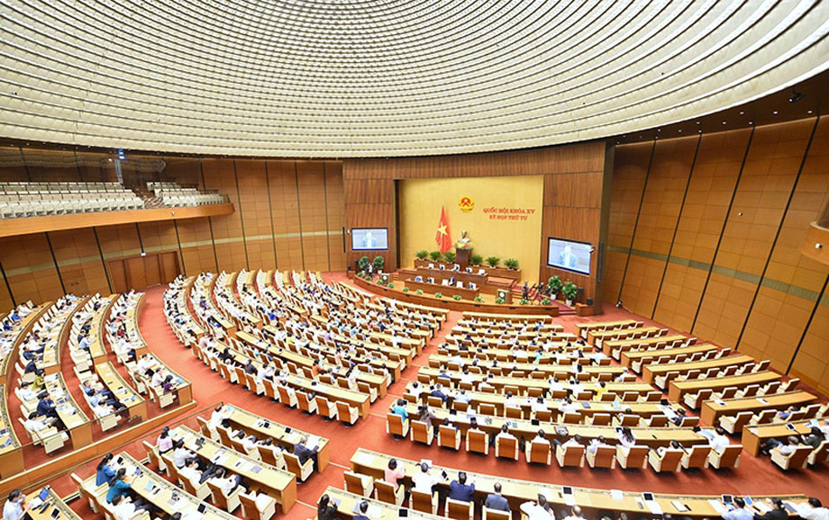  Toàn cảnh phiên họp Quốc hội ngày 26-10. Ảnh: VPQH 
