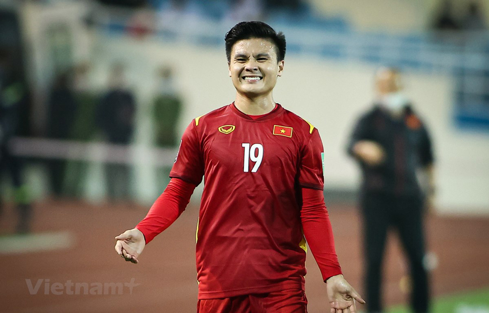  Tiền vệ Quang Hải bỏ ngỏ khả năng dự AFF Cup 2022. (Ảnh: PV/Vietnam+)