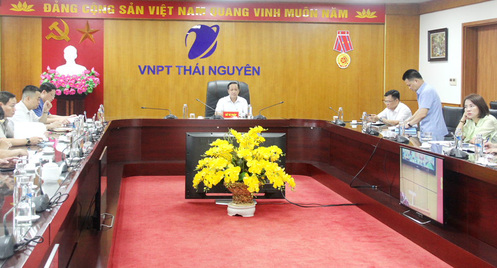  Các đại biểu tham dự Hội nghị tại điểm cầu Thái Nguyên.