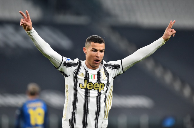  Ronaldo mở màn năm 2021 bằng 2 bàn thắng cùng 1 pha kiến tạo. Ảnh: Reuters.