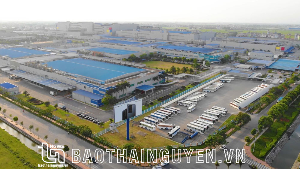  Một góc Khu công nghiệp Yên Bình, nơi Tập đoàn Samsung triển khai các dự án lớn. Ảnh T.L