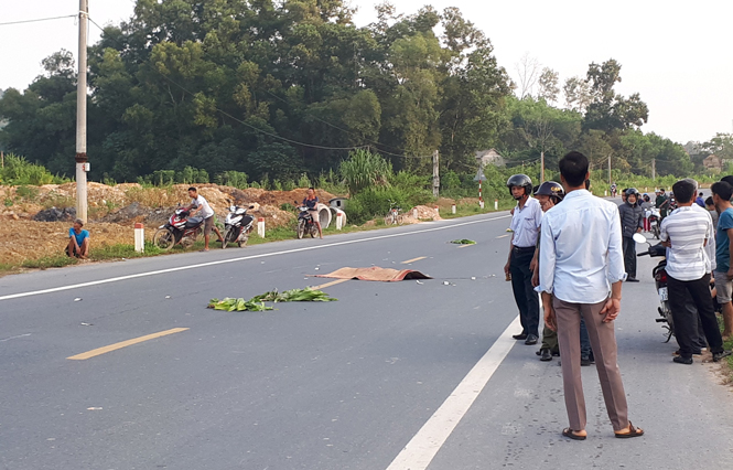  Hiện trường vụ tai nạn.