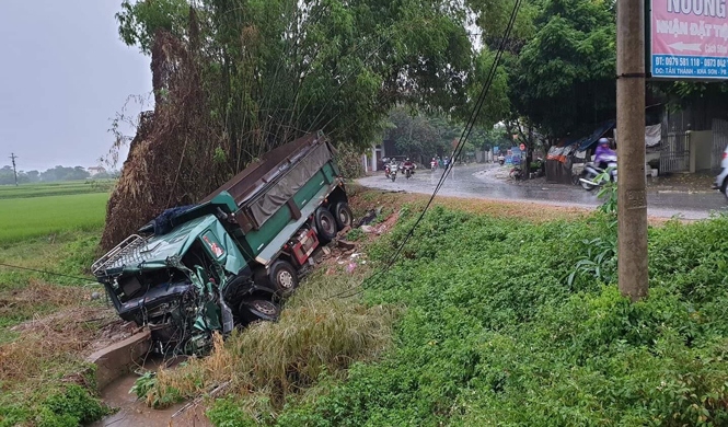  Hiện trường vụ tai nạn.