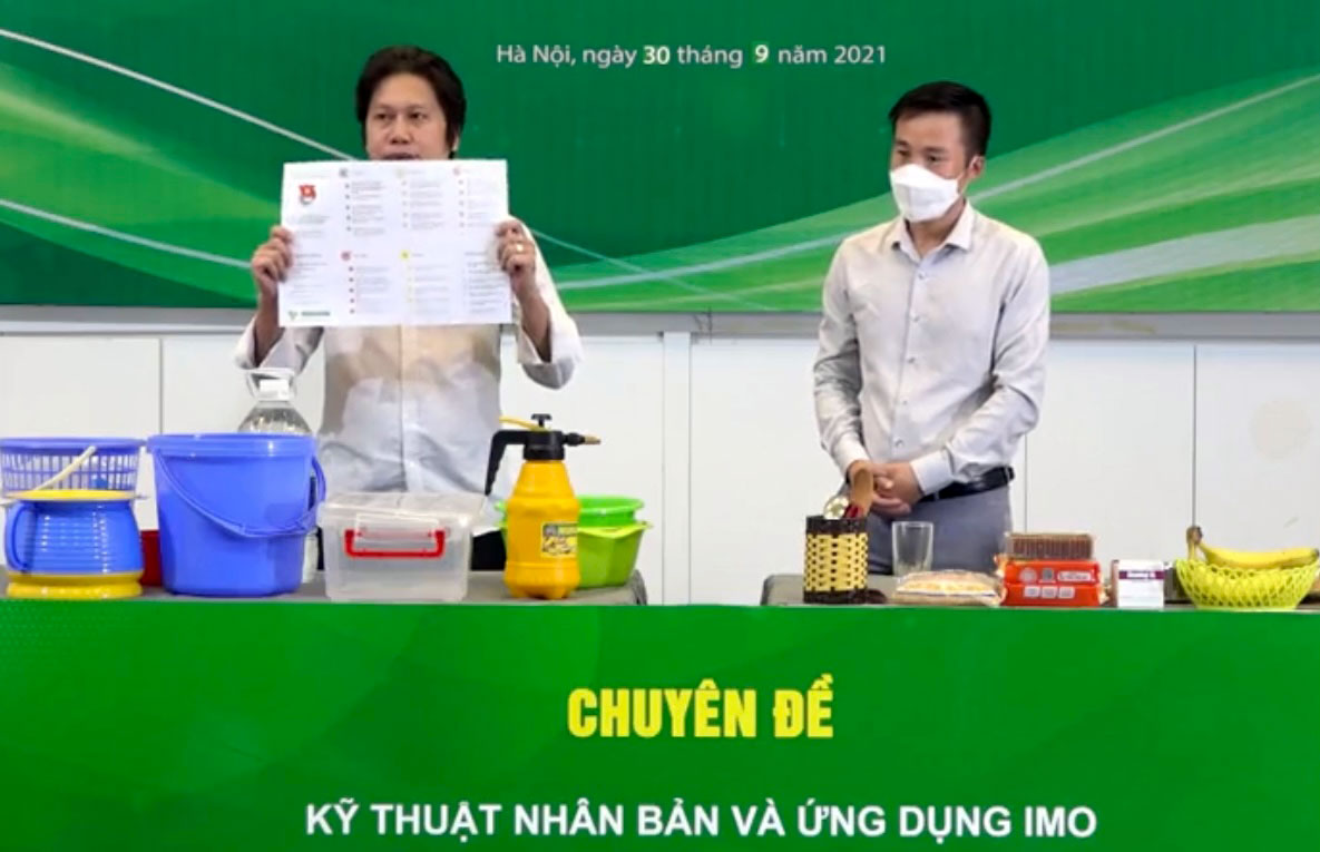  Các chuyên gia hướng dẫn kỹ thuật nhân bản và ứng dụng IMO tại buổi tập huấn.