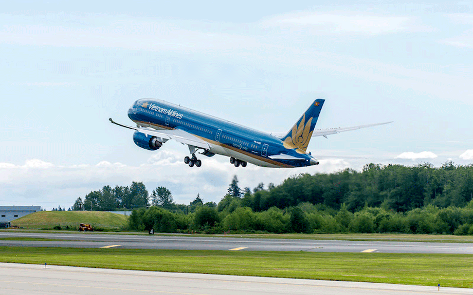 Máy bay của Vietnam Airlines (Ảnh minh họa: VNA).