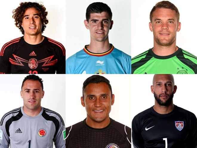  Các thủ môn xuất sắc tại World Cup 2014.