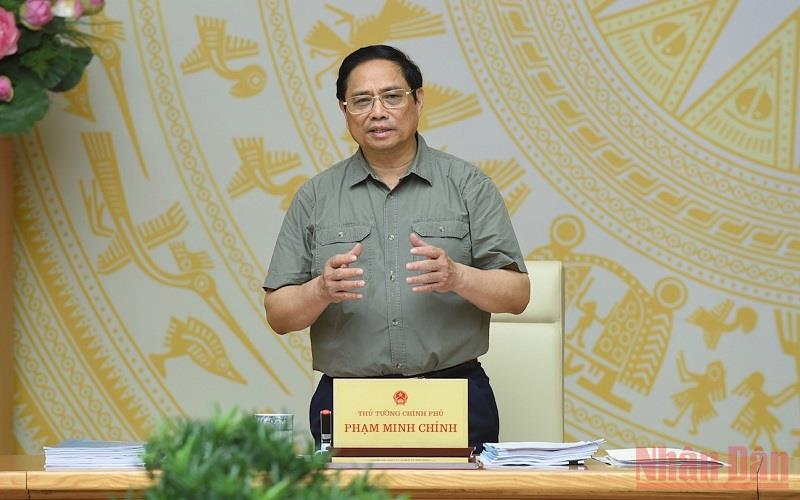  Thủ tướng Phạm Minh Chính phát biểu tại Phiên họp.