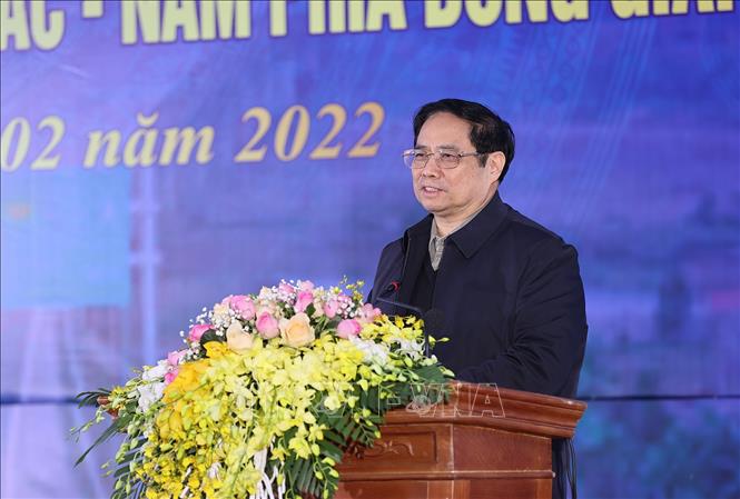  Thủ tướng Phạm Minh Chính phát biểu tại buổi lễ.