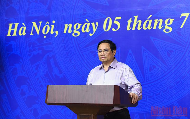  Thủ tướng Chính phủ Phạm Minh Chính phát biểu tại phiên họp.