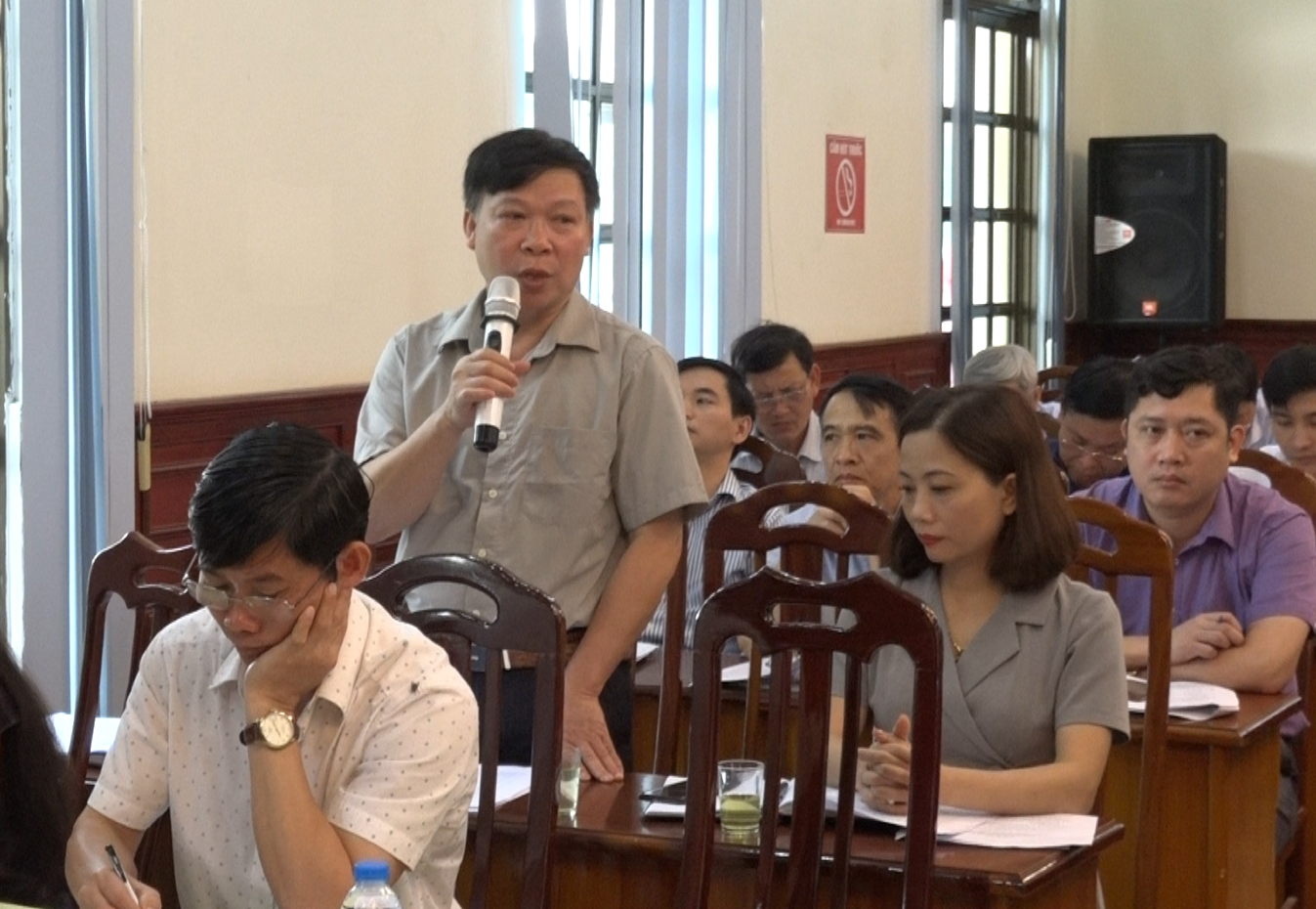  Đại biểu phát biểu ý kiến tại Hội nghị.