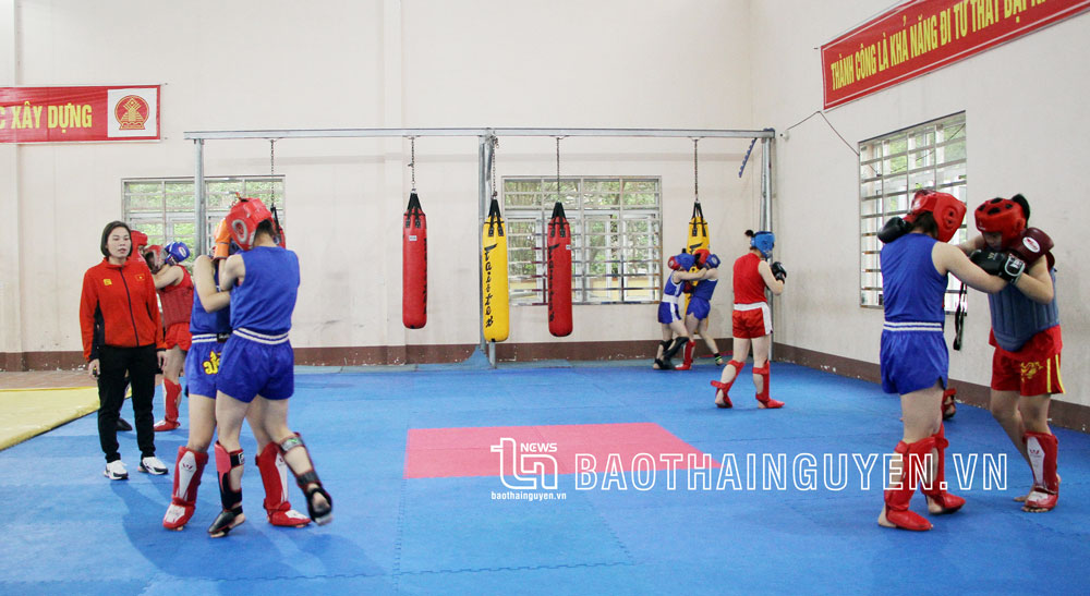  Các VĐV Wushu tán thủ, Kick Boxing, Muay Thái và võ cổ truyền đang tích cực tập luyện để tham gia các giải lớn được tổ chức trong thời gian tới.