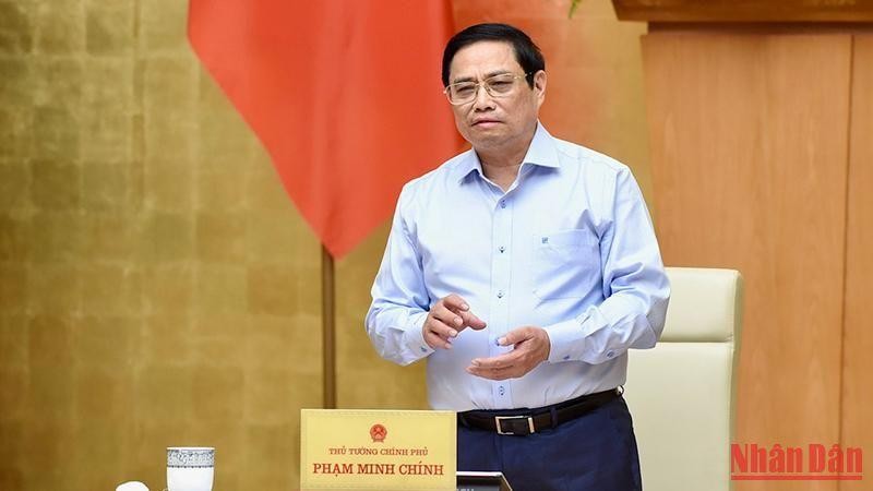  Thủ tướng Phạm Minh Chính phát biểu tại phiên họp.