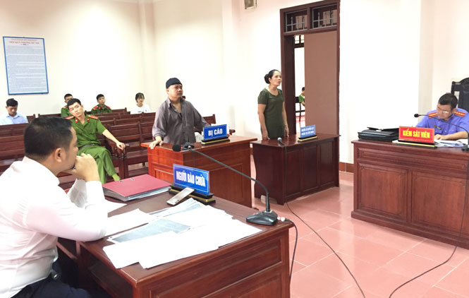  Bị cáo Vũ Văn Mạnh tại phiên tòa xét xử.