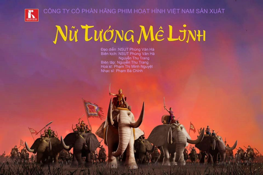  Phim hoạt hình "Nữ tướng Mê Linh" là một trong những bộ phim được chọn chiếu đợt này.