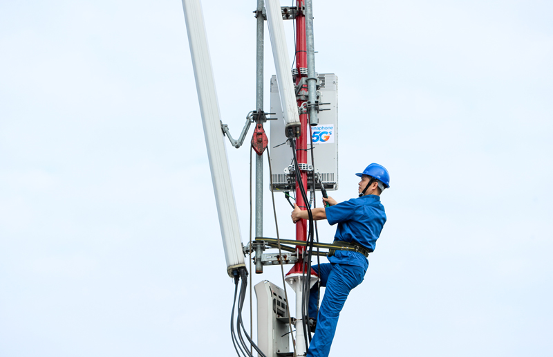  ​Ngành Viễn thông đặt mục tiêu phủ sóng di động 5G đến 8% dân số vào năm 2022 và 20% dân số vào năm 2024. Nguồn: VinaPhone