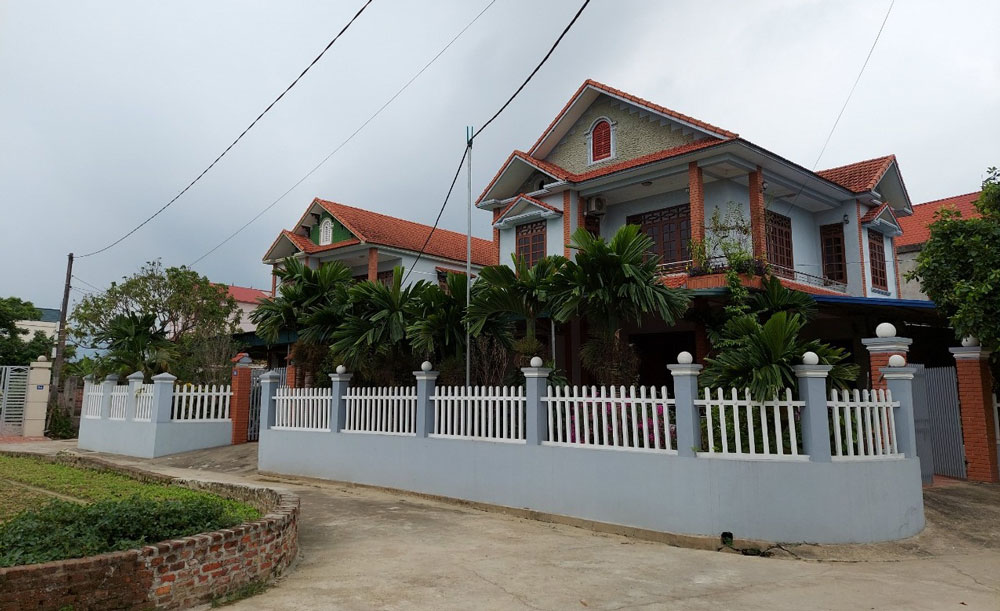 Nhiều gia đình ở phường Đồng Bẩm (T.P Thái Nguyên) có con em đi xuất khẩu lao động trở về xây dựng được nhà ở khang trang.