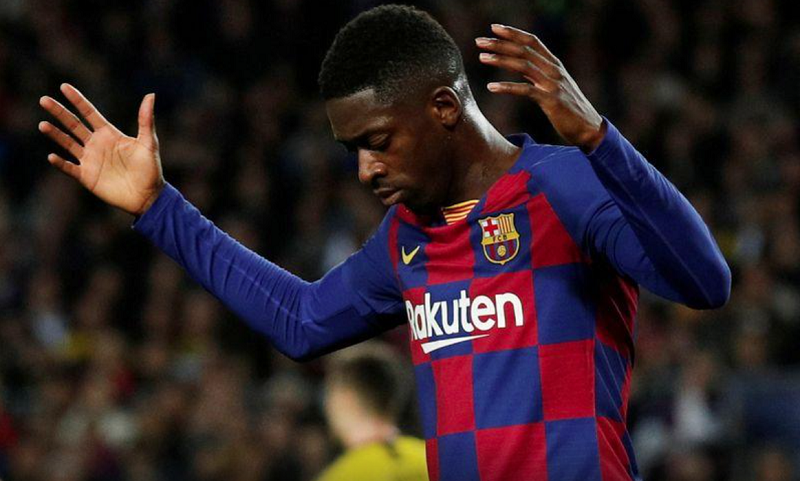   Dembele sẽ rời Barcelona vào cuối tháng 6 năm nay. Ảnh: Reuters