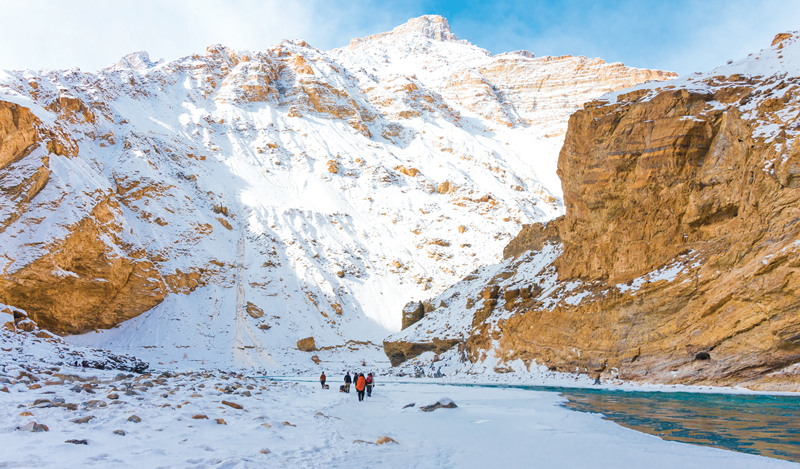  Cung đường trek trên sông băng Zanskar.