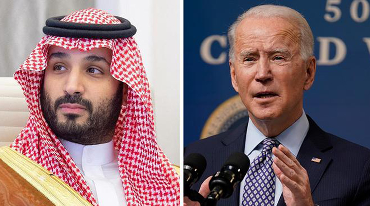  Thái tử Mohammed bin Salman (trái) và Tổng thống Joe Biden. Ảnh: DW