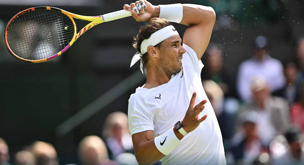   Rafael Nadal giành quyền vào vòng 2 Wimbledon 2022. Ảnh: Getty Images