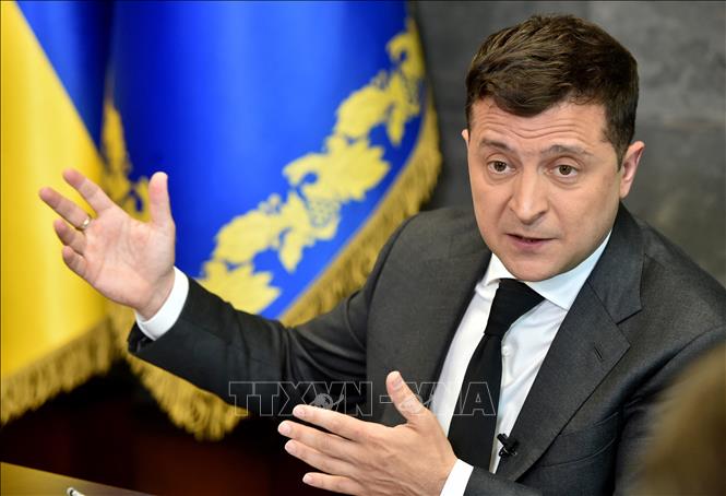  Tổng thống Ukraine Volodymyr Zelensky. Ảnh: AFP/TTXVN