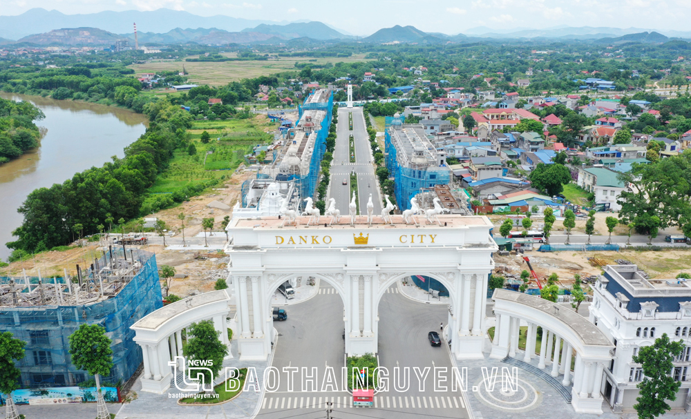  Khu đô thị DanKo City đang trong quá trình hoàn thiện, tạo diện mạo mới cho TP. Thái Nguyên.