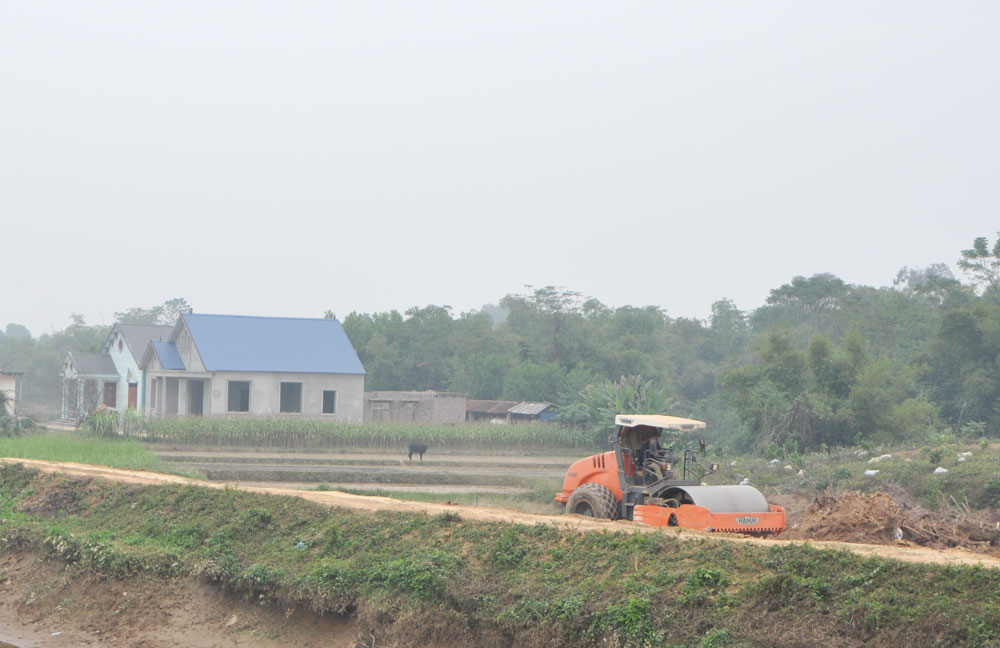  Tuyến đường Bảo Lý – Đào Xá đang được huyện Phú Bình đầu tư xây dựng với tổng kinh phí 13 tỷ đồng.