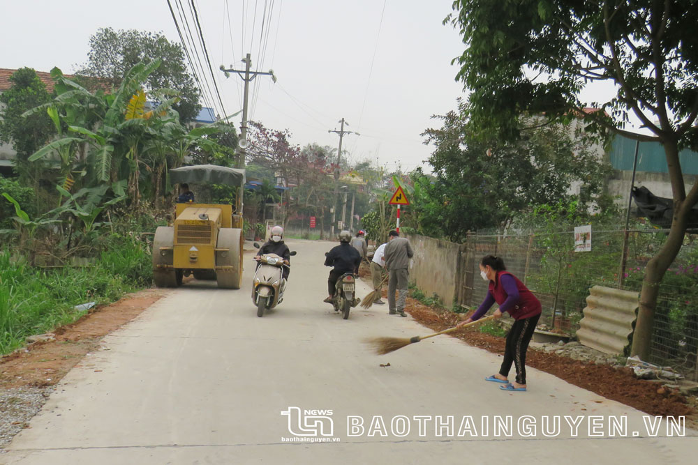  Tuyến đường trục chính trên địa bàn phường Cam Giá mới được nâng cấp, mở rộng.